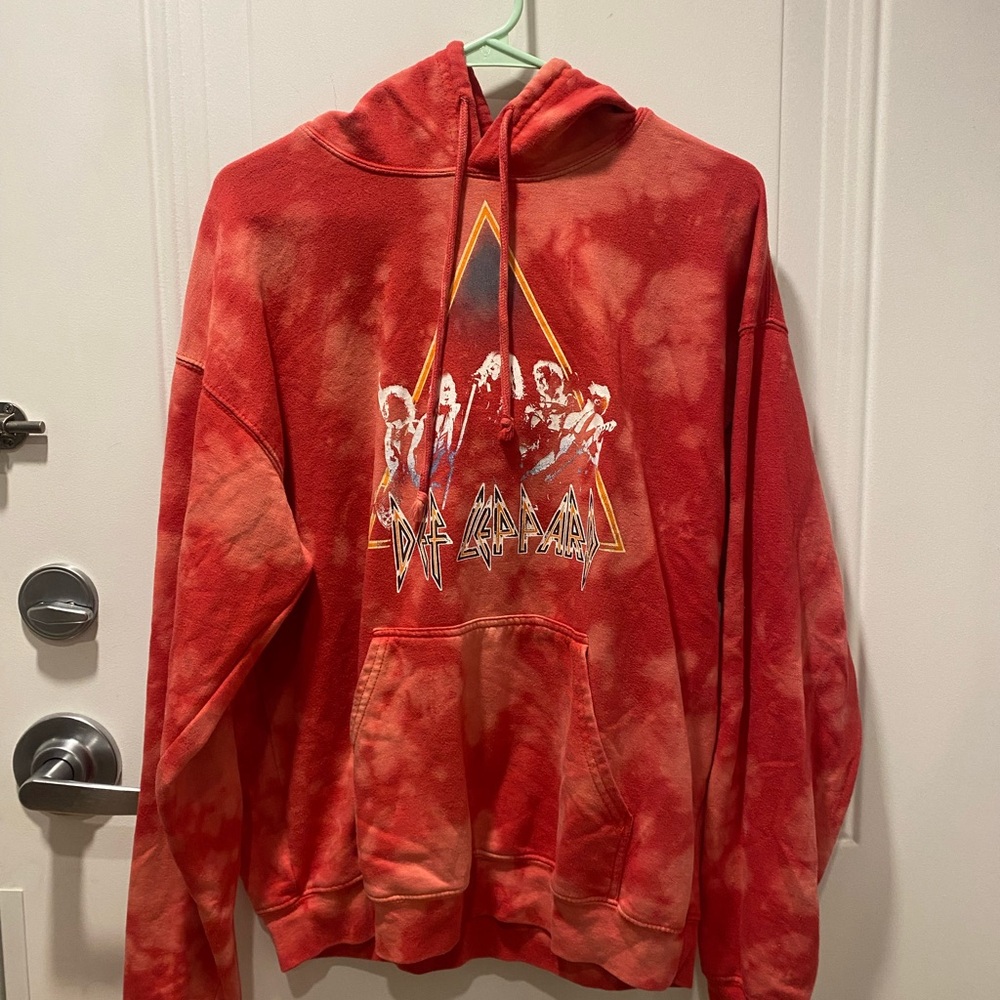 Def Leppard Red Hoodie